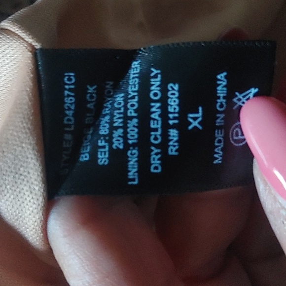 Lady In Love beige cheetah print velvet mini dress Sz.XL NWT - Picture 8 of 8